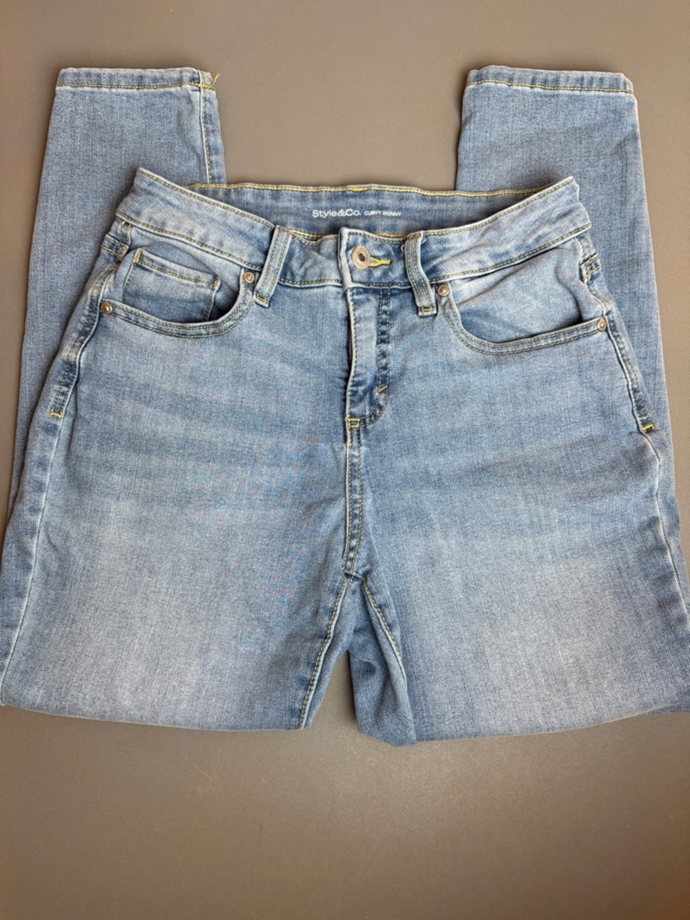 Style & Co. Light Blue Skinny Jeans Size 6P